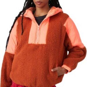 Free People Movement Lead The Pack Teddy Bear Fleece Pullover Size X-small